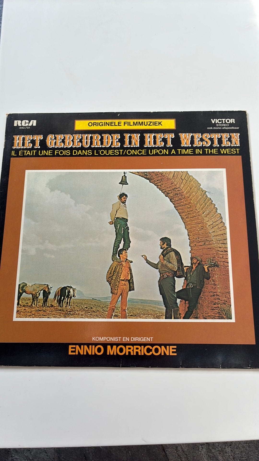 Ennio Morricone ‎– Het Gebeurde In Het Westen, Cd's en Dvd's, LP, 12 inch, Gebruikt, Wereld en Country