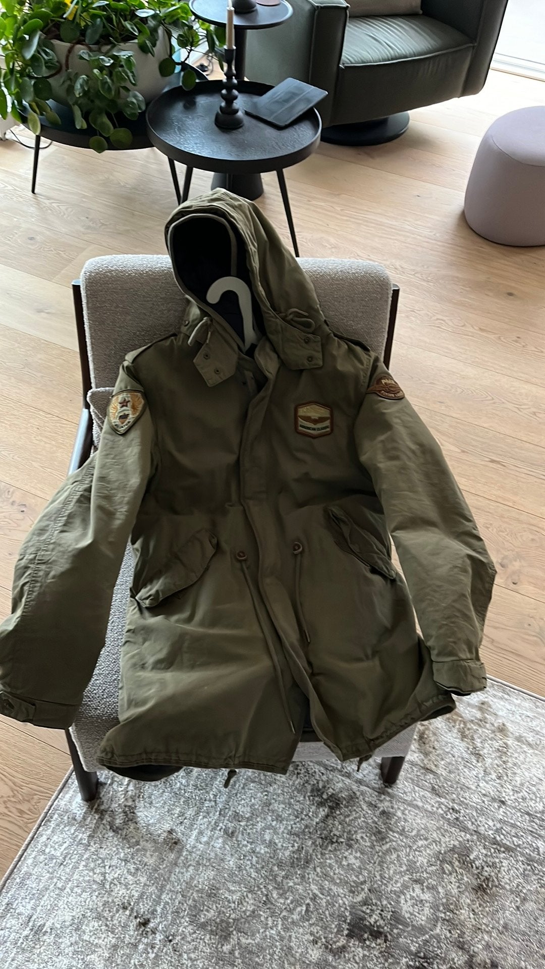 Legergroene Fishtale Parka PME Legend. Maat L, Kleding | Heren, Ophalen of Verzenden, Gedragen, Maat 52/54 (L), Groen