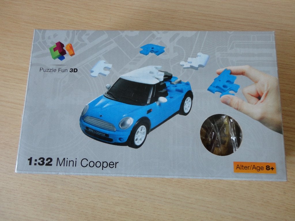 Puzzle Fun 3D Mini Cooper (Bouwpakket), Ophalen of Verzenden, Nieuw, Auto, Overige merken