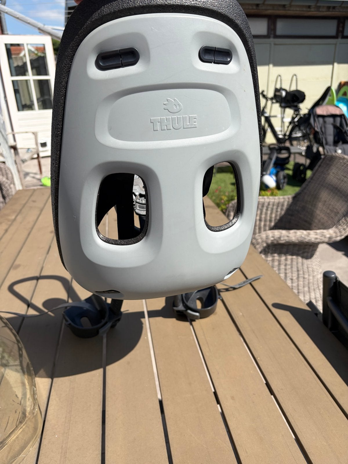 Thule Yepp Nexxt Mini fietszitje met windscherm, Ophalen, Voorzitje, 0 t/m 13 kg, Gebruikt