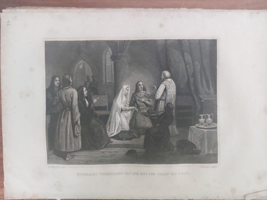 24 / Huwelijks vereeninging Ada met Graaf Van Loon in 1023, Ophalen of Verzenden