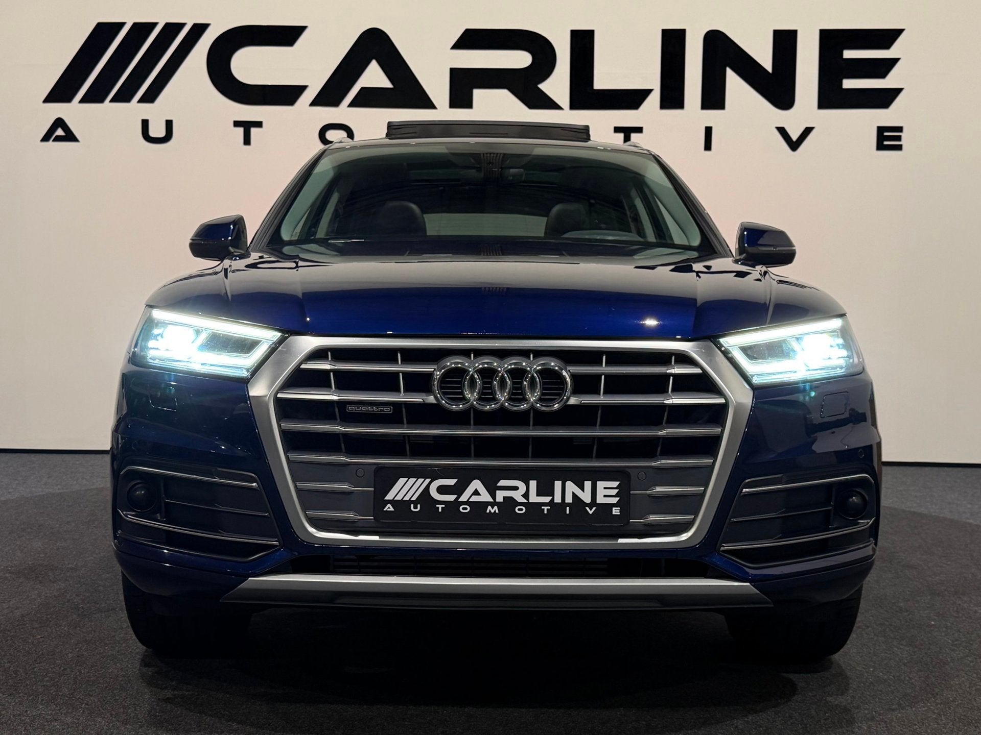Audi Q5 2.0 TFSI quattro Sport S Line Black Edition PANORAMA, Auto's, Audi, Automaat, Gebruikt, 4 cilinders, Blauw
