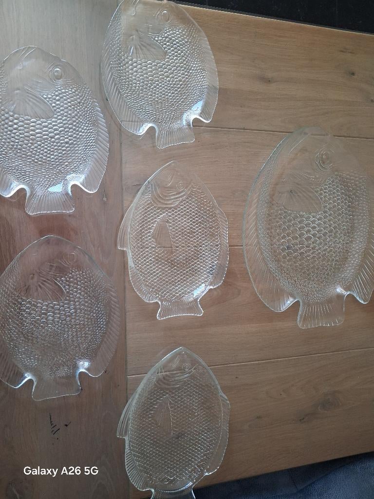 Visborden glas, Glas of Glazen, Ophalen of Verzenden, Overige stijlen, Glas
