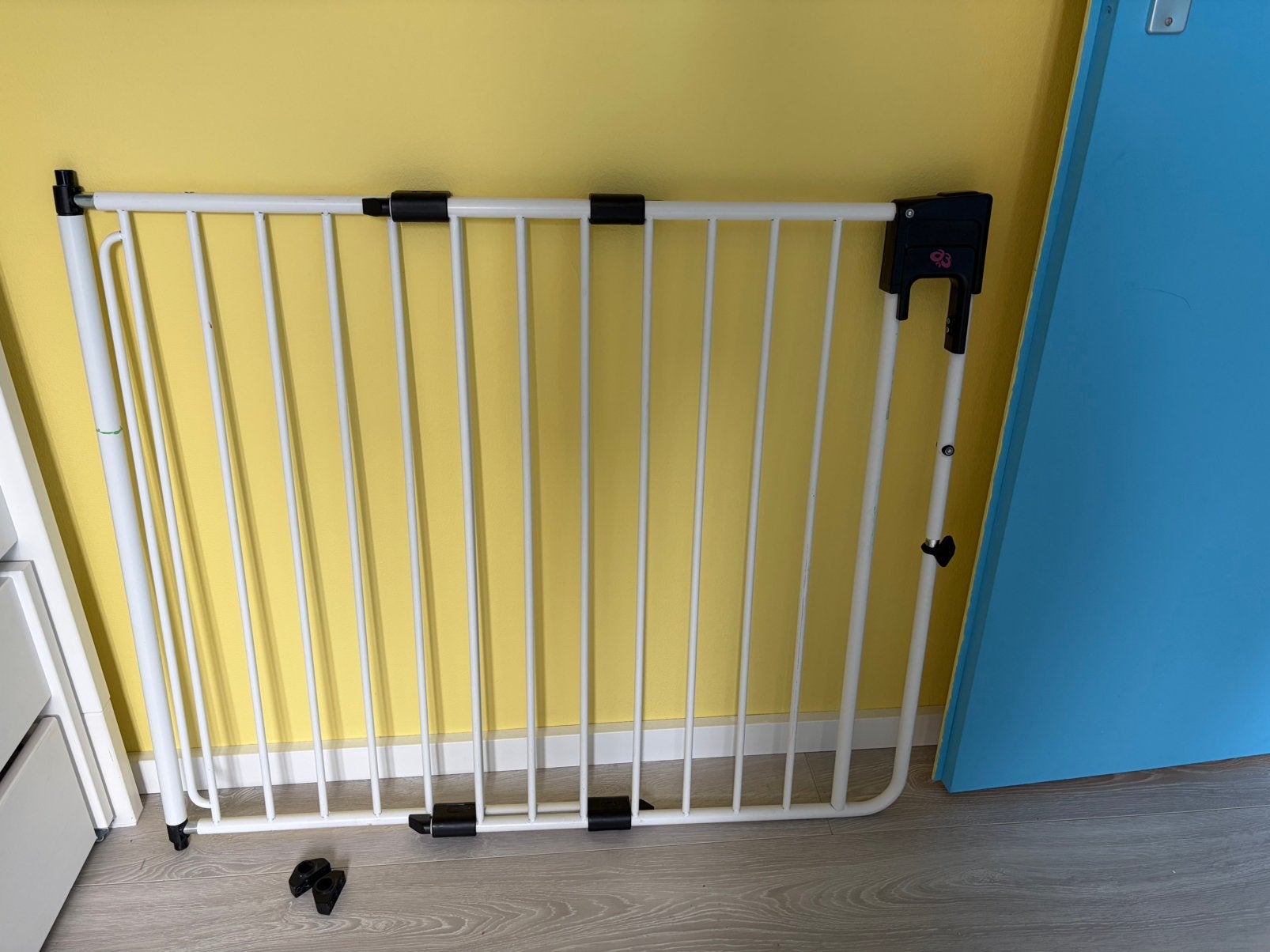 Traphekje A3 trapbeveiliging wit 2stuks, Kinderen en Baby's, Traphekjes, Ophalen, Zo goed als nieuw, Metaal of IJzer, 100 tot 115 cm
