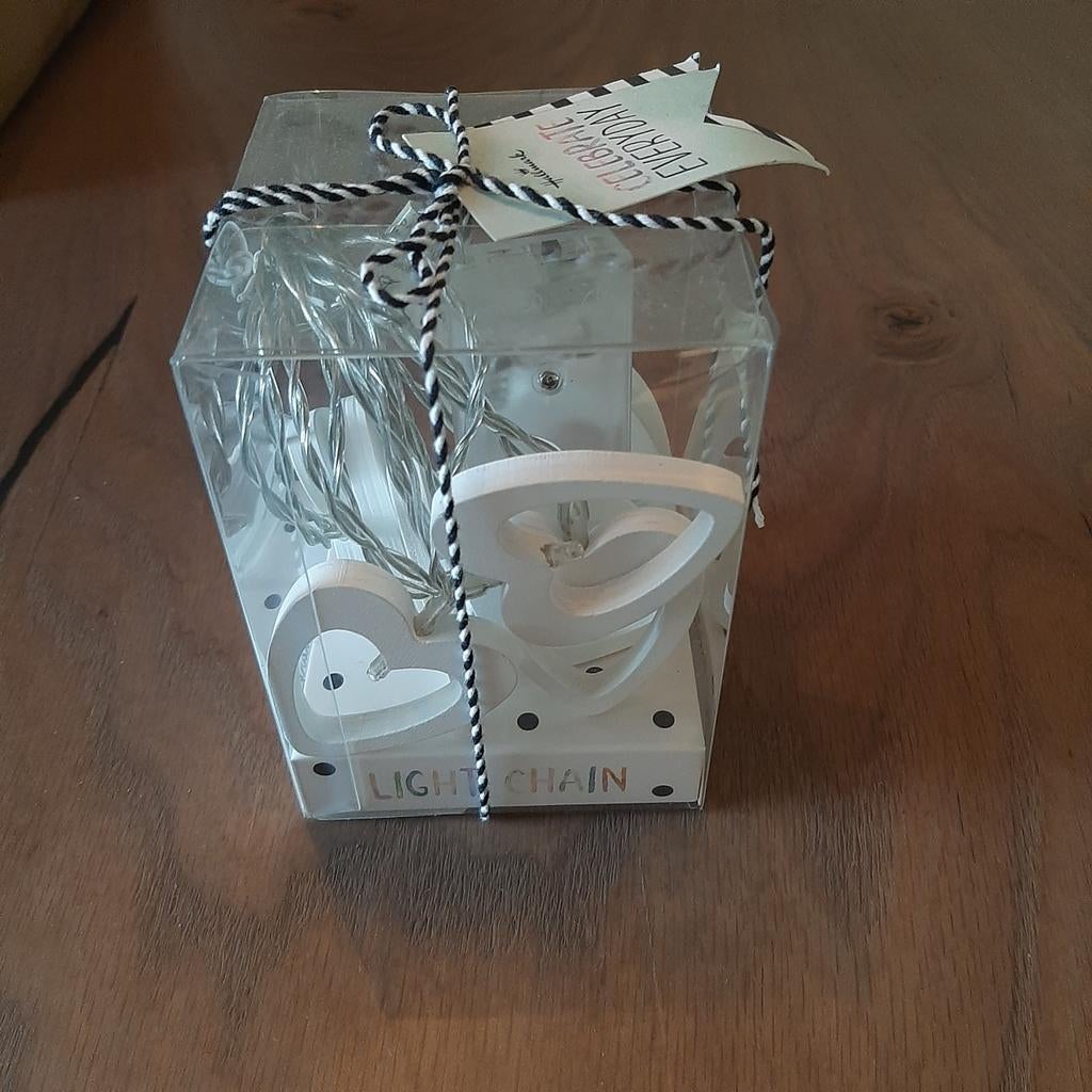 NIEUW! Licht slinger, hartjes, batterijen, feest, Hobby en Vrije tijd, Feestartikelen, Ophalen of Verzenden, Nieuw, Versiering