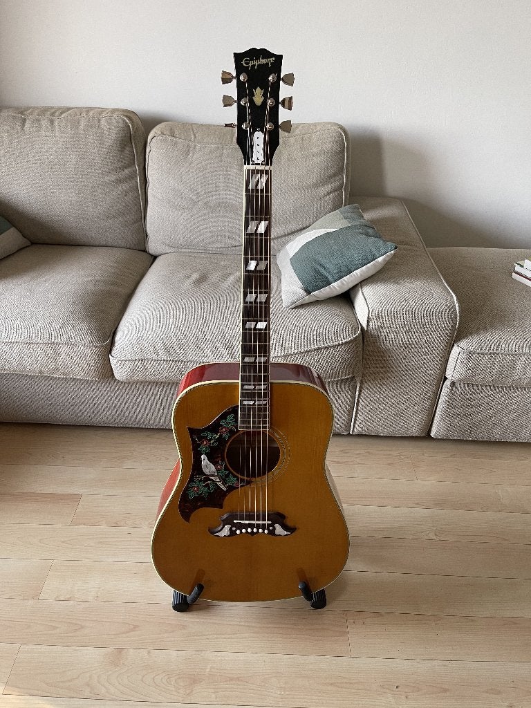 Epiphone 1963 Dove inspired by gibson lefty Linkshandig, Muziek en Instrumenten, Ophalen, Zo goed als nieuw, Western- of Steelstringgitaar