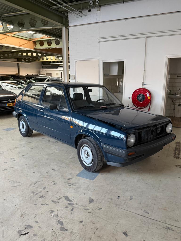 GOLF II 1.3 C BLAUW | BODEM GEHEEL ROESTVRIJ | 63.795 KM, Auto's, Voorwielaandrijving, Stof, Beige, 1272 cc