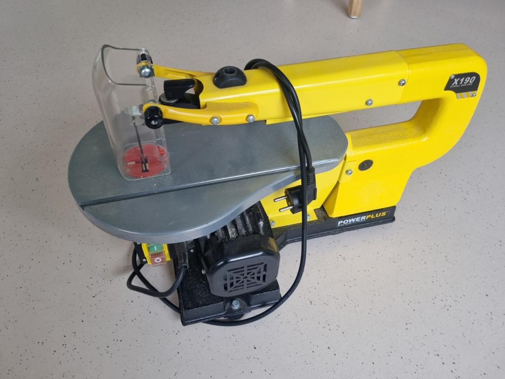 PowerPlus elektrische figuurzaag incl. zaagjes, Ophalen, Minder dan 600 watt, Vlakschuurmachine