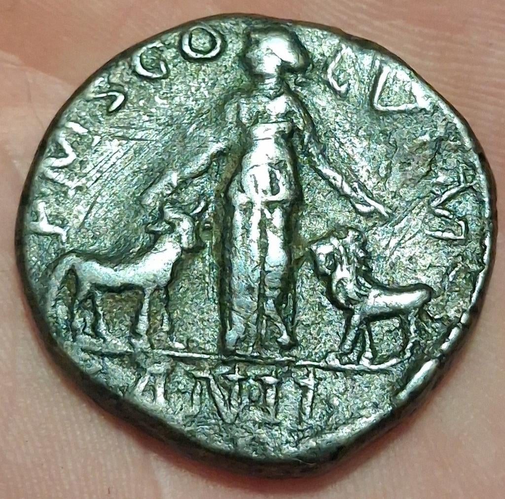 Bodemvondst - Gordianus lll - 238/244 - sestertius - RRR, Ophalen of Verzenden, Italië, Losse munt