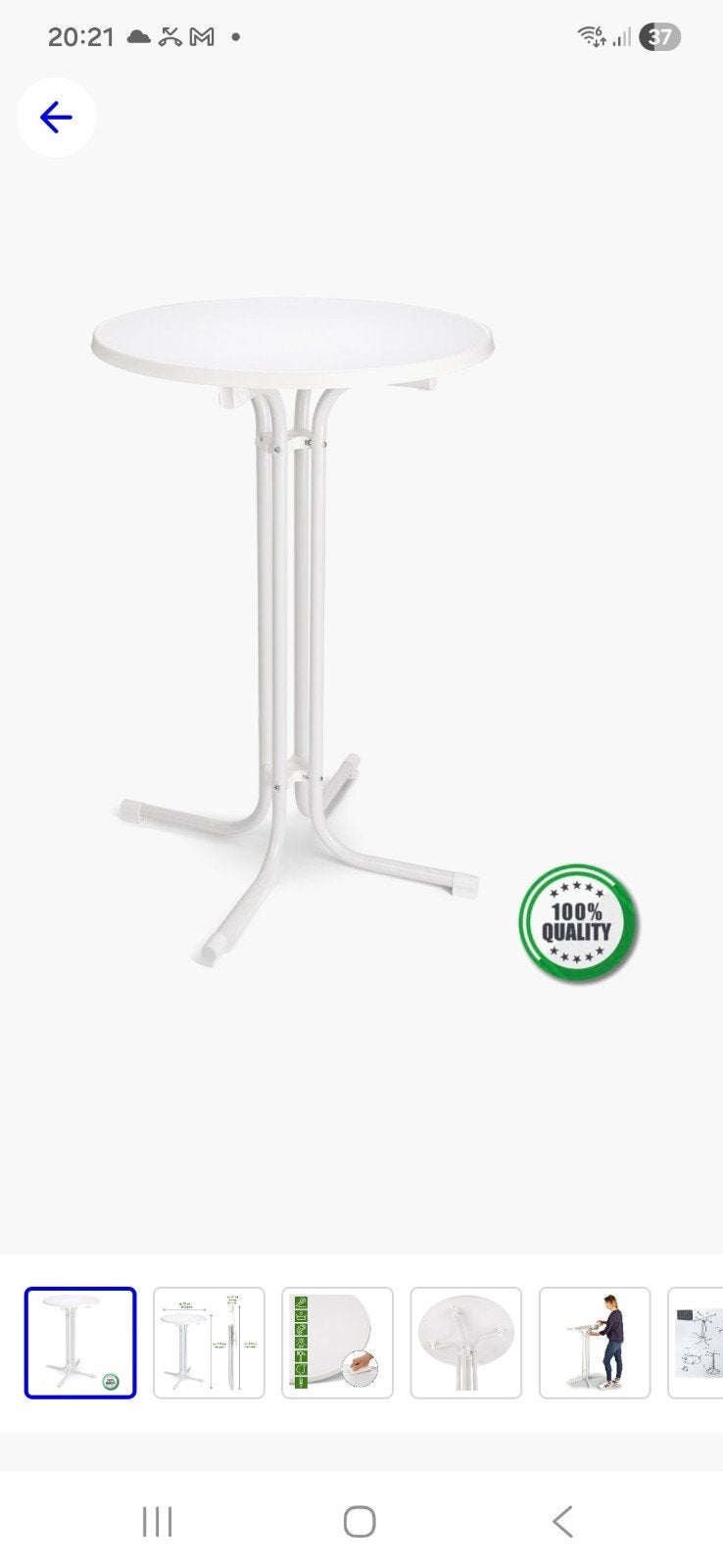 bar tafel, Ophalen