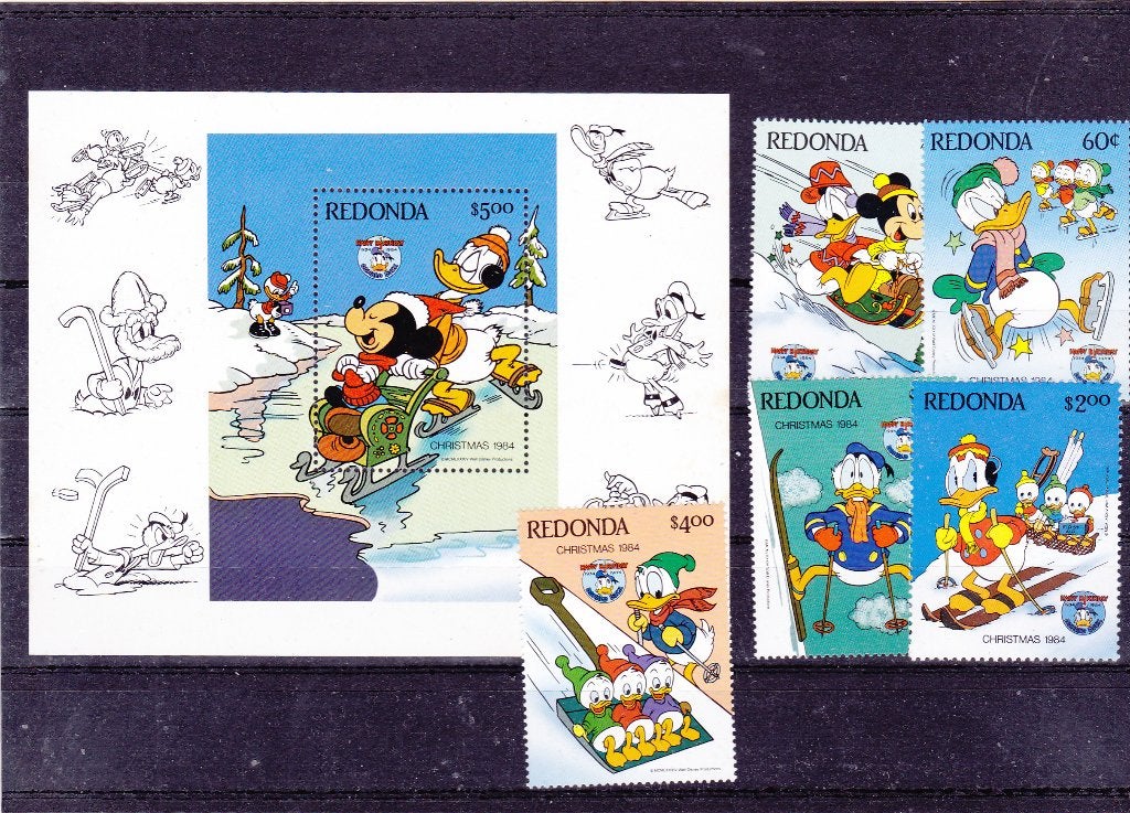 Disney Redonda Kerst 1984 (1210), Postzegels en Munten, Verzenden, Postfris, Overige thema's
