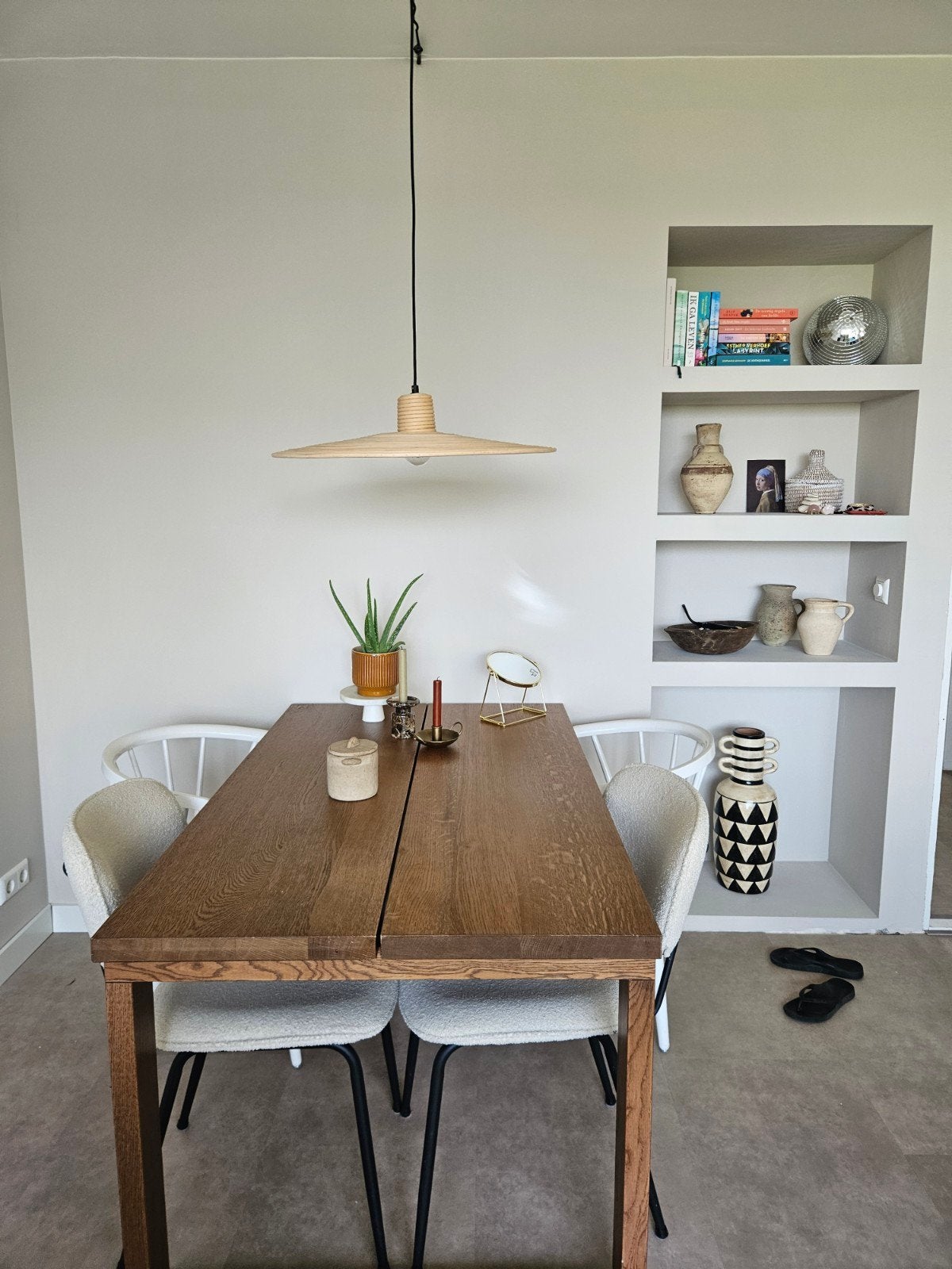 Zuiver balance hanglamp rotan naturel maat M, Ophalen of Verzenden, Nieuw, Rond, 25 tot 50 cm