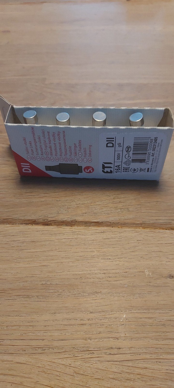 4x  zekeringen (stoppen) 16A 500V - Nieuw in verpakking, Doe-het-zelf en Verbouw, Elektra en Kabels, Ophalen of Verzenden, Nieuw