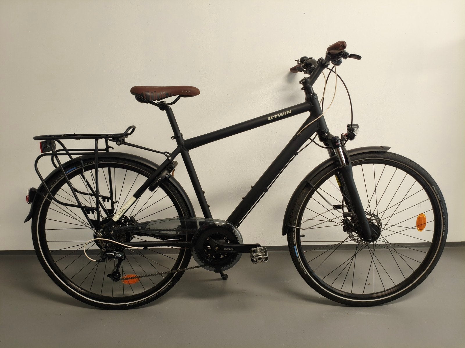 B'Twin Hoprider 900 Herenfiets (M) - Zo goed als nieuw!, Versnellingen, 49 tot 53 cm, Zo goed als nieuw, Schijfrem