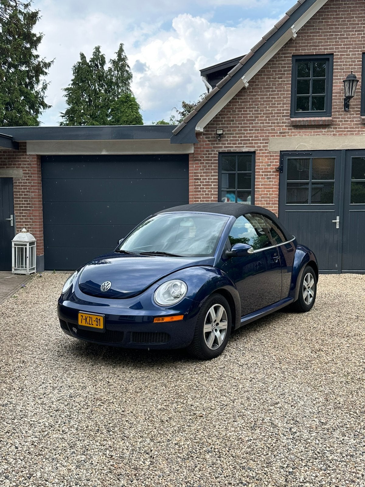 Volkswagen New beetle cabrio 2.5L 2006 Blauw, Cabriolet, Leder, Particulier, 149 pk