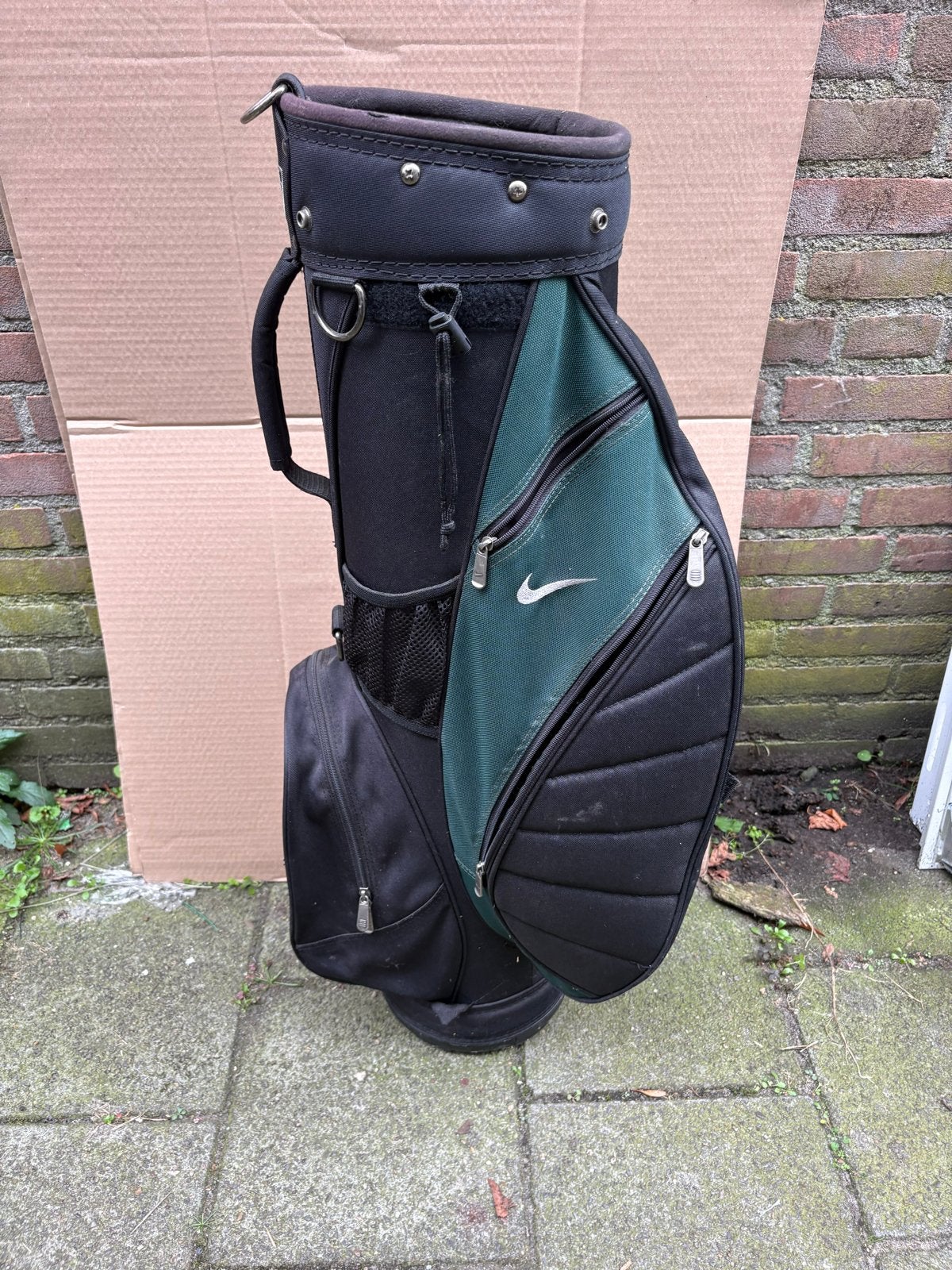 Nike golftas - Zwart/Groen met veel opbergruimte, Sport en Fitness, Ophalen of Verzenden, Gebruikt, Tas