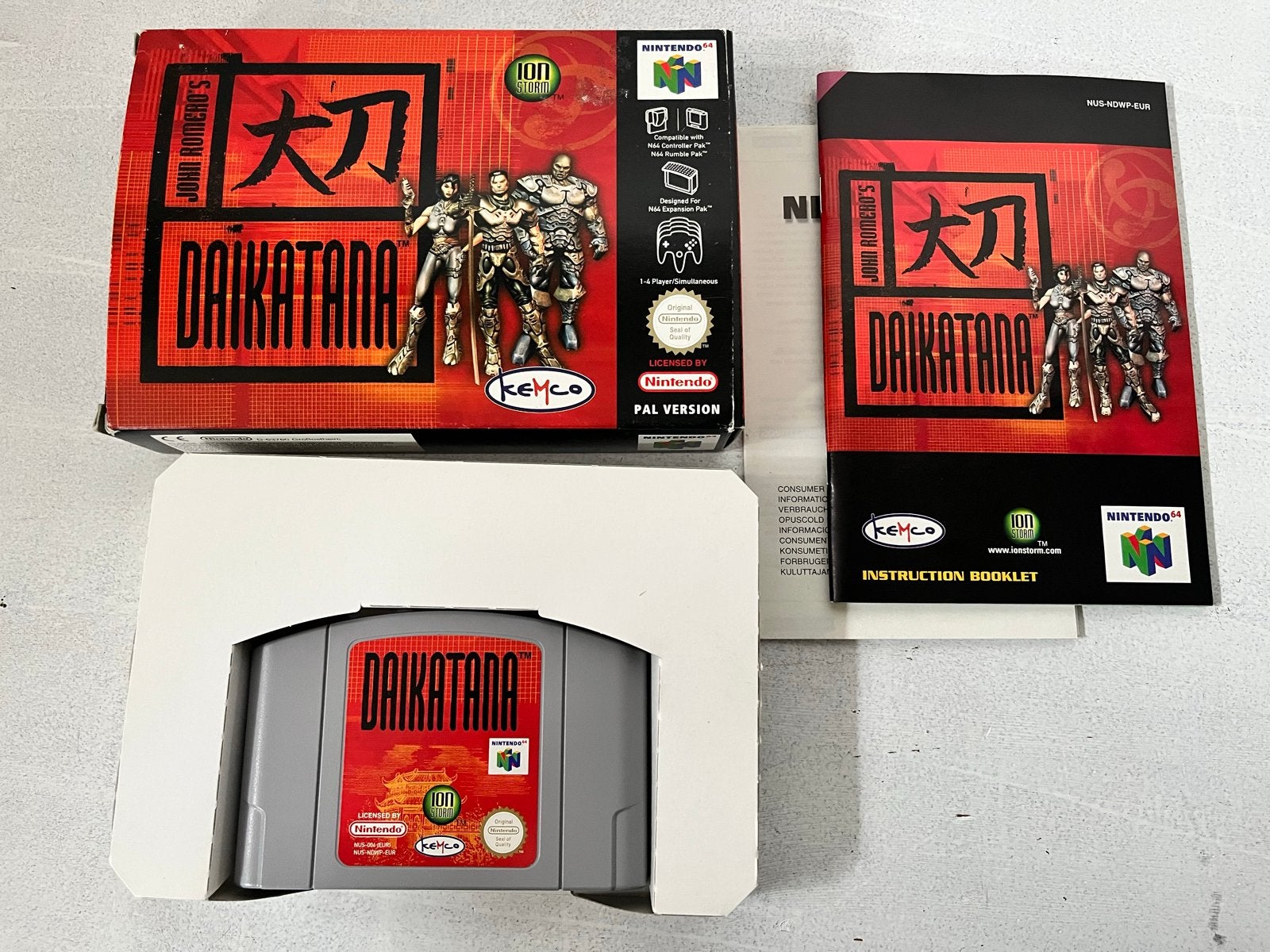 John Romero's Daikatana N64 PAL Compleet in Doos, Shooter, 1 speler, Ophalen of Verzenden, Zo goed als nieuw