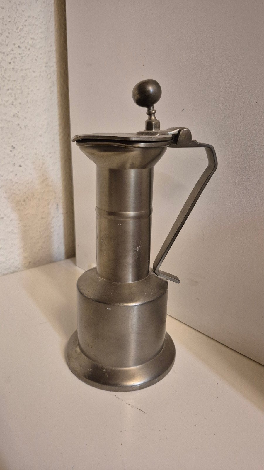 Antieke Tiel Holland Real Pewter Koffiemolen, Ophalen of Verzenden