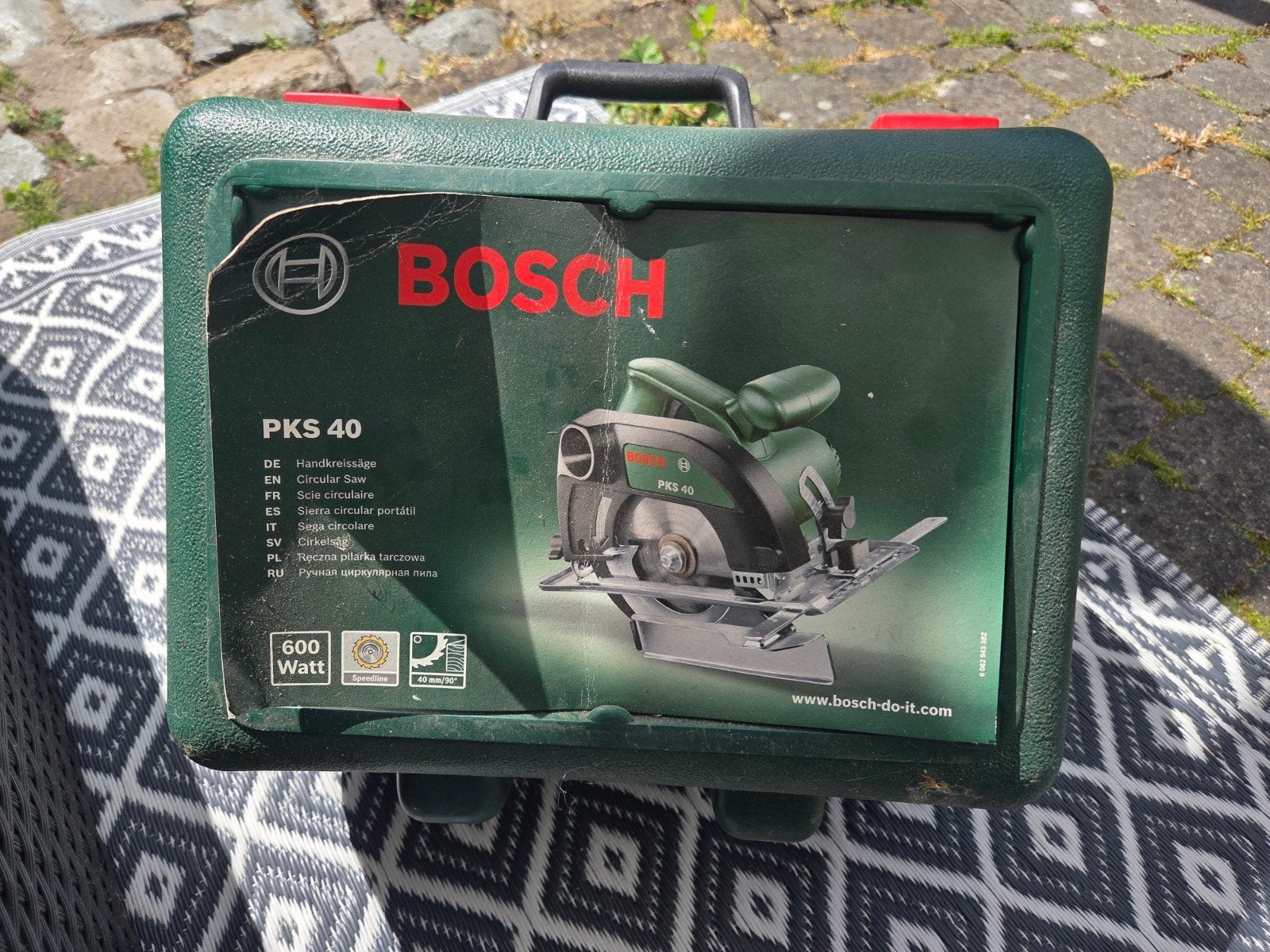 Bosch PKS40 handcirkelzaag, Cirkelzaag, 600 tot 1200 watt, Ophalen of Verzenden, Zo goed als nieuw
