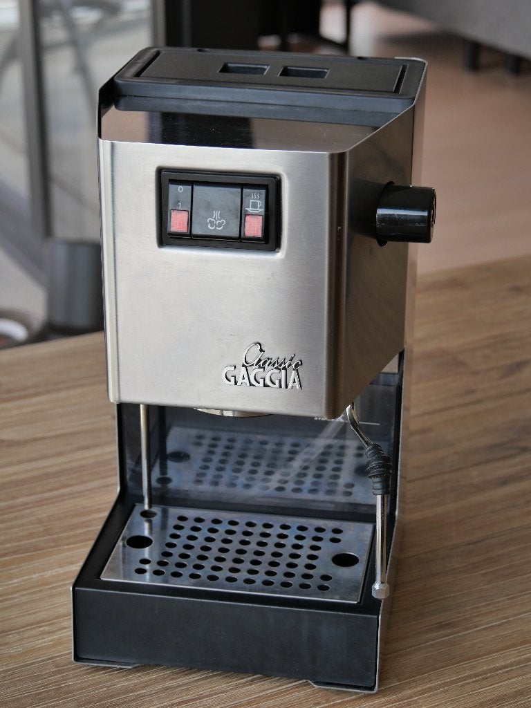 Gaggia Classic met Rancilio Silvia steamwand., Espresso apparaat, Gemalen koffie, Ophalen of Verzenden, Zo goed als nieuw