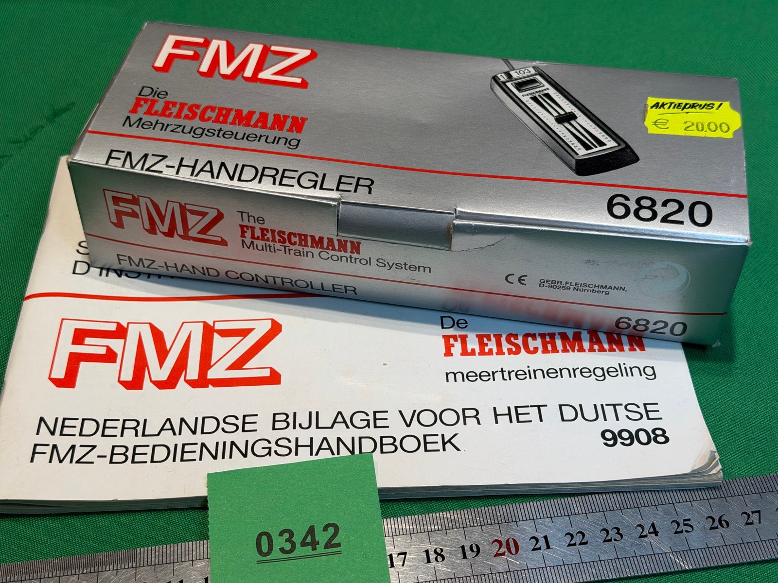 342- Fleischmann FMZ-Handregler 6820 met handleiding, Overige typen, Ophalen of Verzenden, Zo goed als nieuw, Analoog
