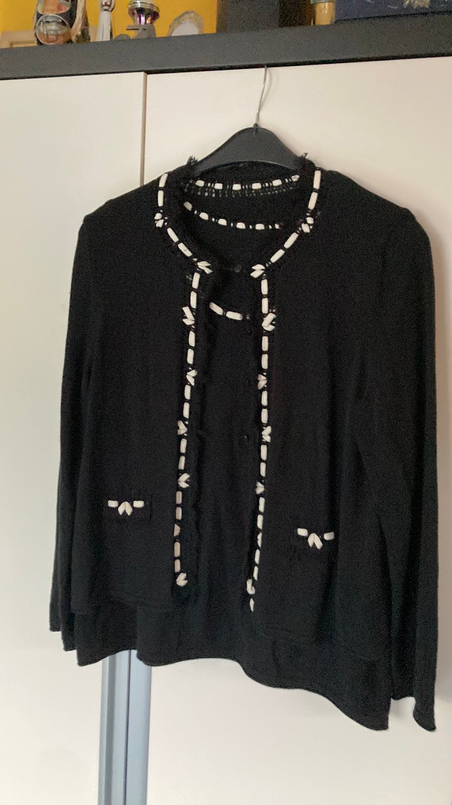 Twinset zwart wit maat L zgan, Ophalen of Verzenden, Zo goed als nieuw, Maat 42/44 (L), Zwart