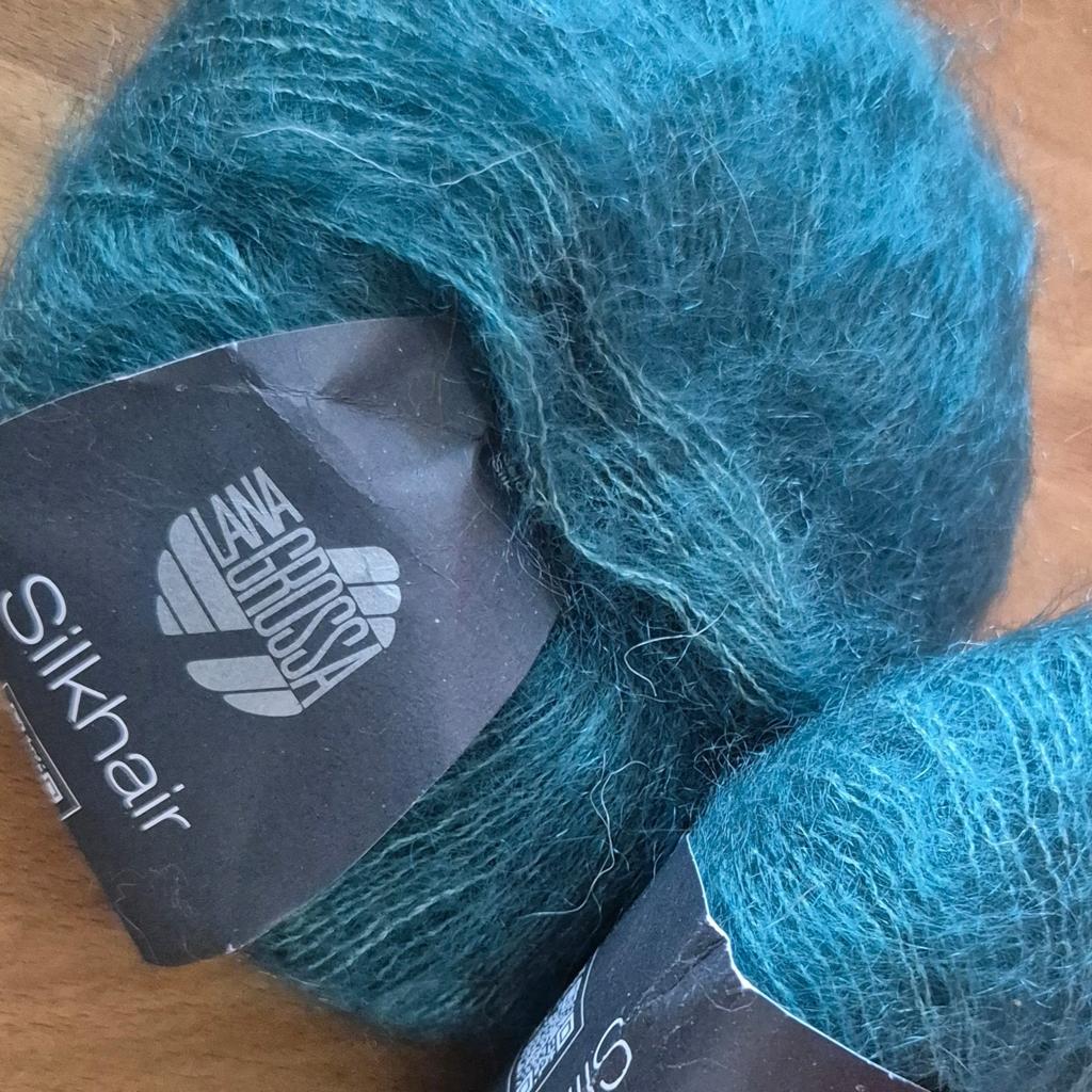 2 bolletjes Lana Grossa Silkhair Mohair/Zijde garen, Ophalen of Verzenden, Nieuw, Breien of Haken, Wol of Garen
