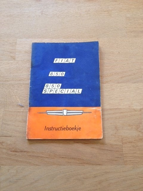 Fiat 850 Special Instructieboekje  1970  NL, Ophalen of Verzenden