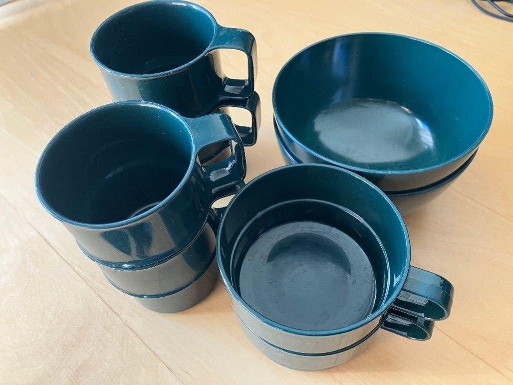 Mepal Servies Groen, Ophalen of Verzenden, Zo goed als nieuw