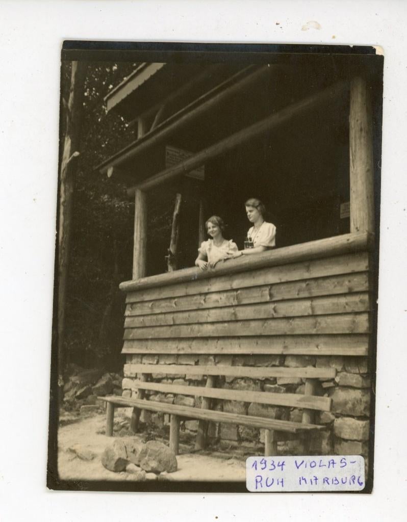 E143; oude foto uit 1934, Mooi handschrift achterzijde, Verzenden, Foto, Buitenland, Zo goed als nieuw