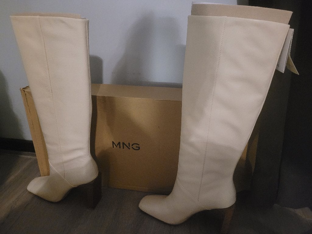 Laarzen van ming, Ophalen, Hoge laarzen, Beige, Nieuw