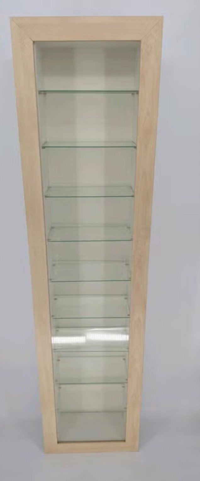 IKEA BERTBY Vitrinekast - Smal, Houten Frame, Glazen Deur, Ophalen, Minder dan 50 cm, Glas, Minder dan 25 cm