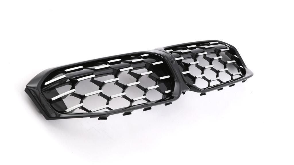 Grill Nieren Chrome Glans Zwart M Look Voor Bmw 3 Serie G20, Verzenden, Automotive Parts, A.parts@hotmail.nl, Trasmolenlaan 12 3447 GZ Woerden