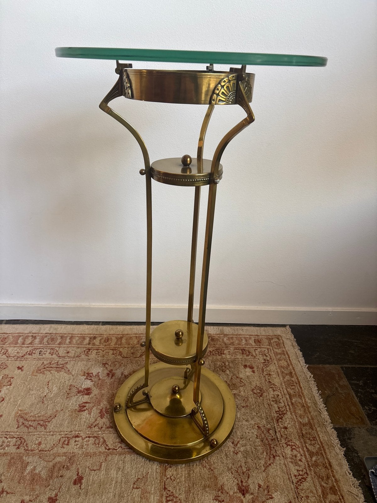 Messing plantentafel. Amsterdamse school. Art Deco, Ophalen