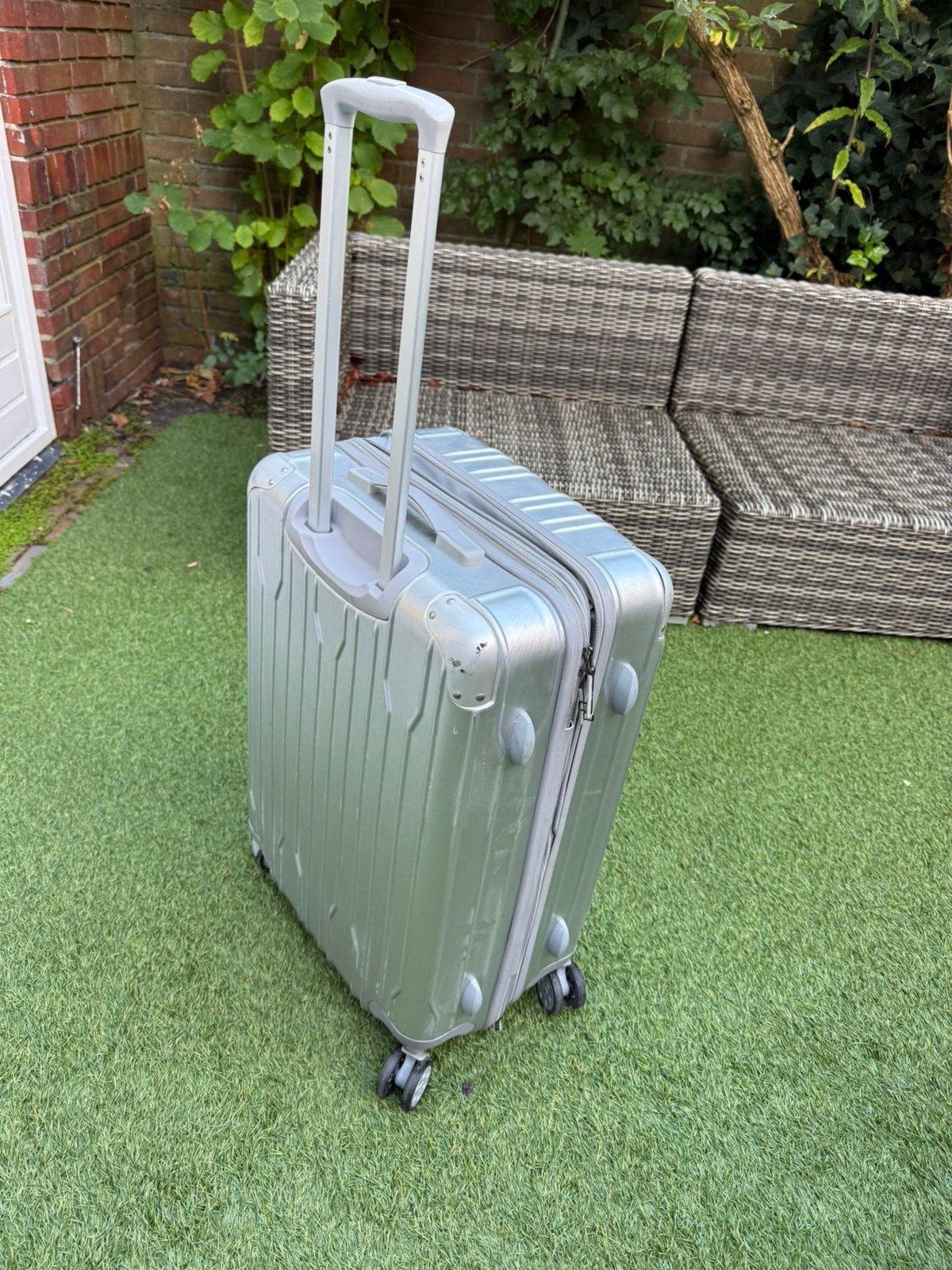 Heys koffer - wieltjes, 90 liter, “rimowa look”, Hard kunststof, 45 tot 55 cm, Zo goed als nieuw, Wieltjes