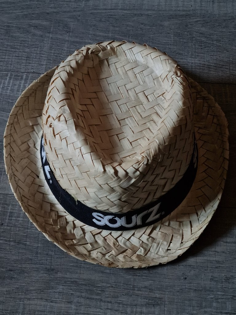 SOURZ rieten hoedje, SOURZ, Hoed, Zo goed als nieuw, One size fits all