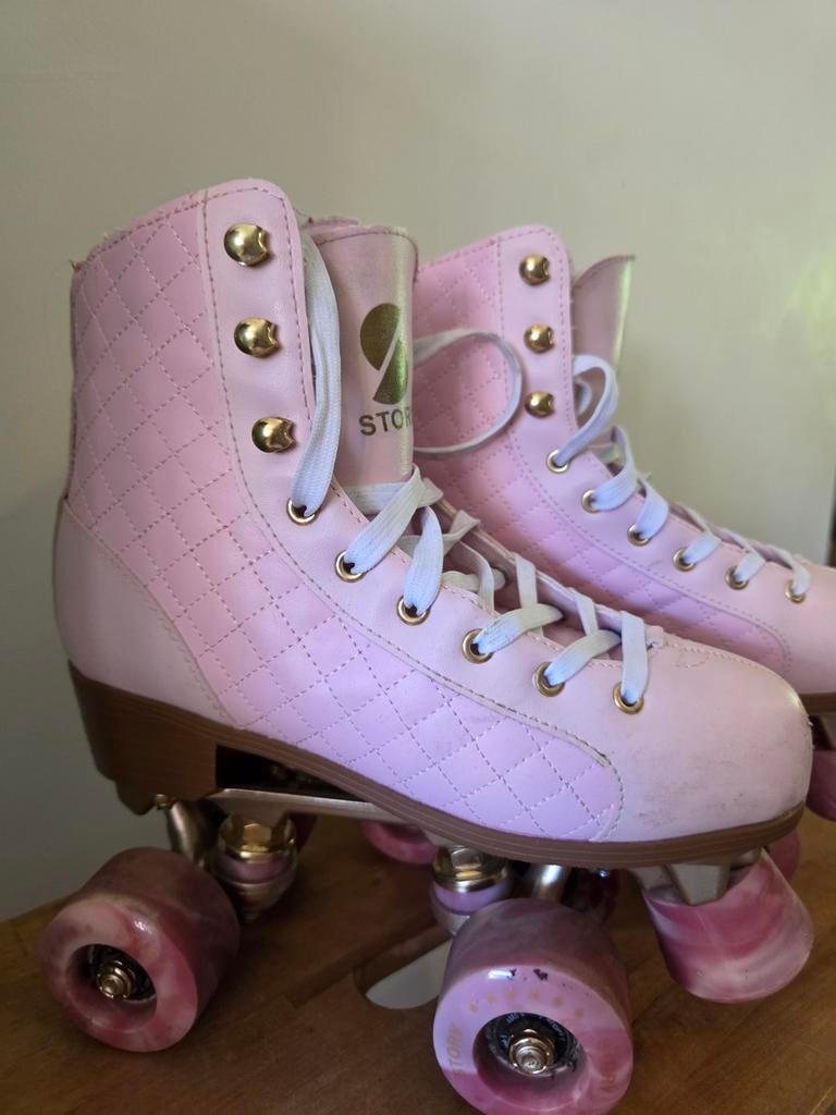 Rolschaatsen roze, maat 35, Story, Ophalen of Verzenden