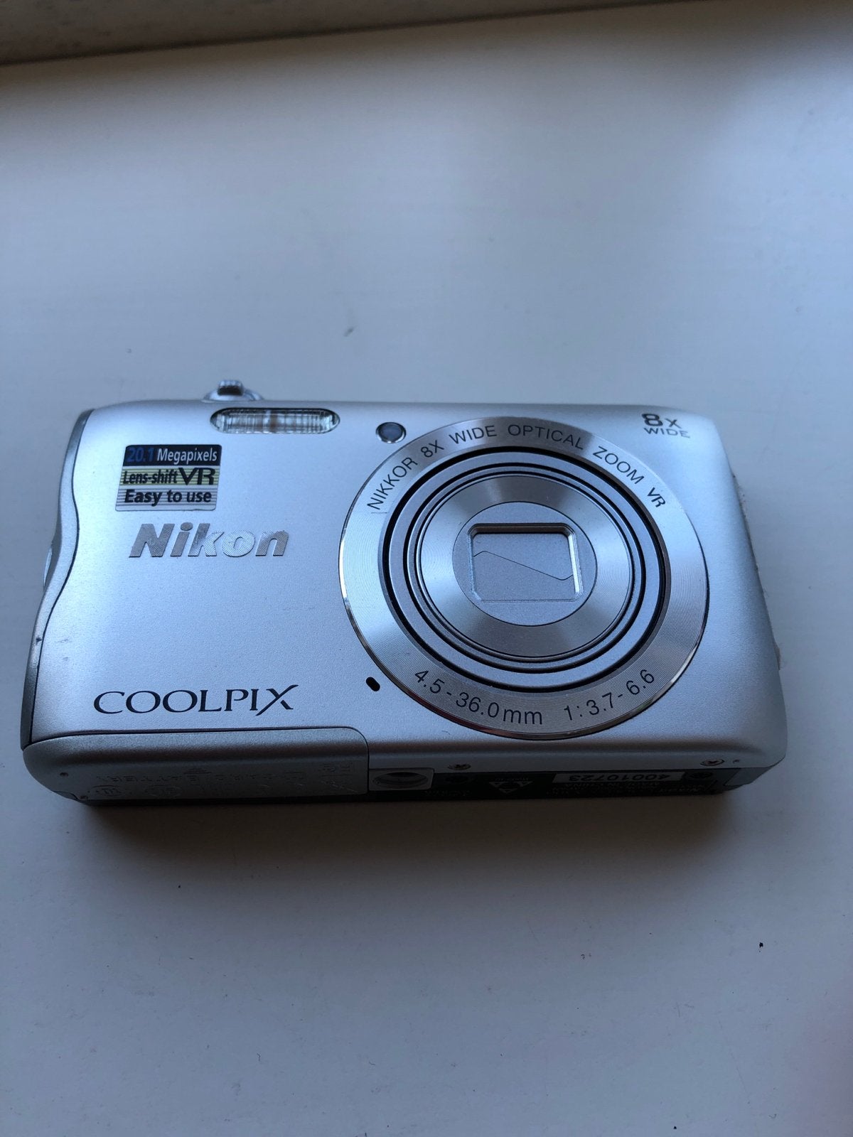 Nikon Coolpix A300 Compactcamera - Zilver, Gebruikt, Beeldstabilisatie, Ophalen of Verzenden, Compactcamera