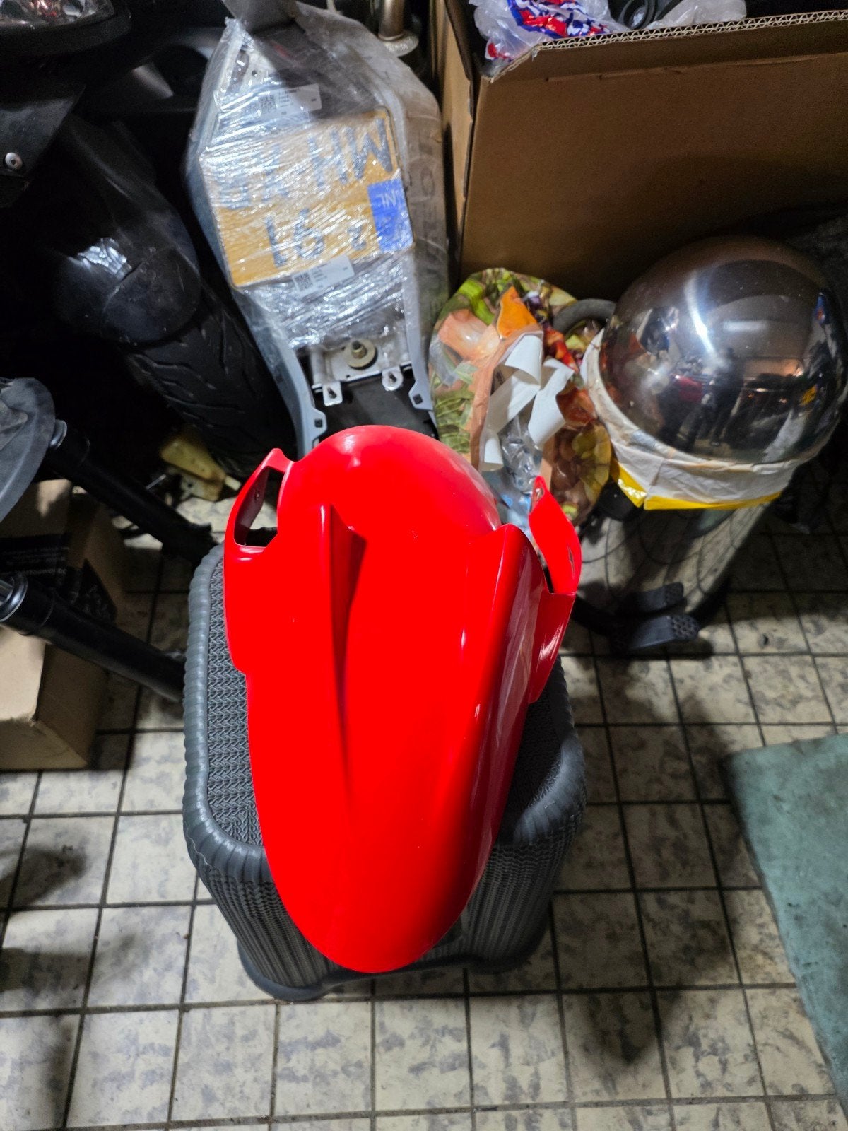 Aprilia Area 51 voorspatbord SBK replica, Ophalen of Verzenden, Gebruikt, Uitlaat, Aprilia