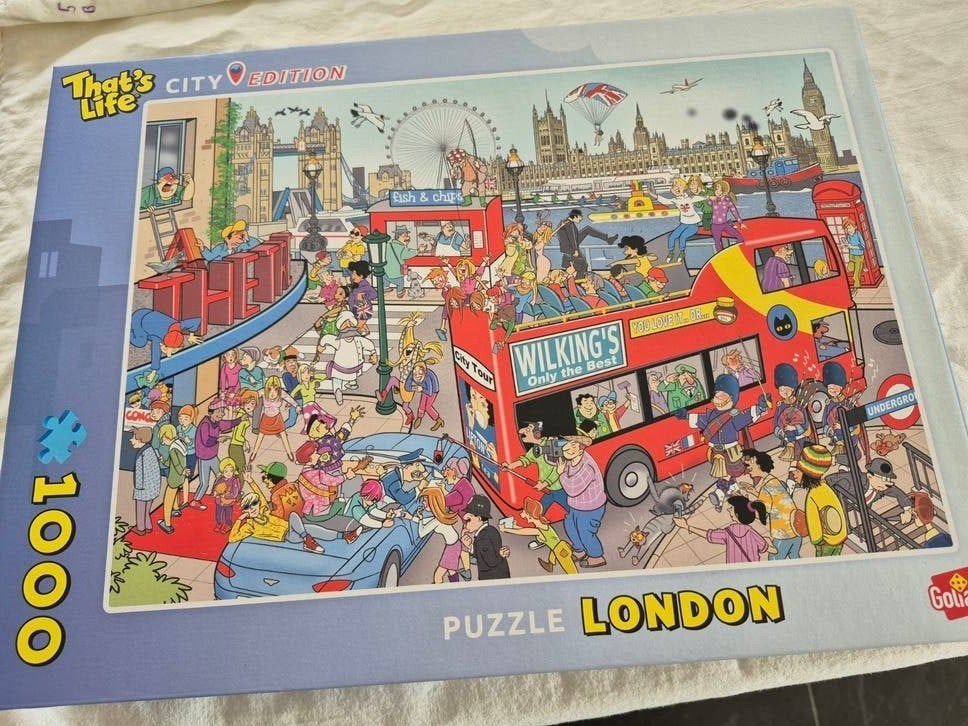 That's Life City Edition London Puzzel - Uco Egmond, Ophalen of Verzenden, 500 t/m 1500 stukjes, Zo goed als nieuw