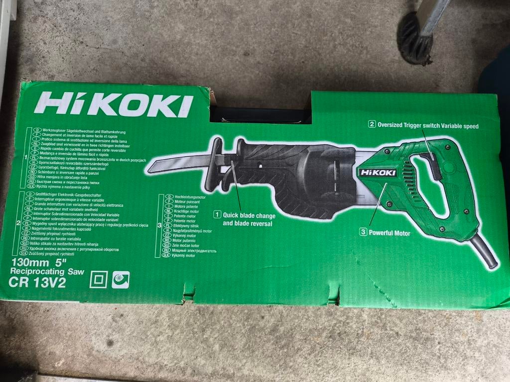 HIKOKI Reciprozaag CR 13V2, 70 mm of meer, Nieuw, 600 tot 1200 watt, Ophalen of Verzenden