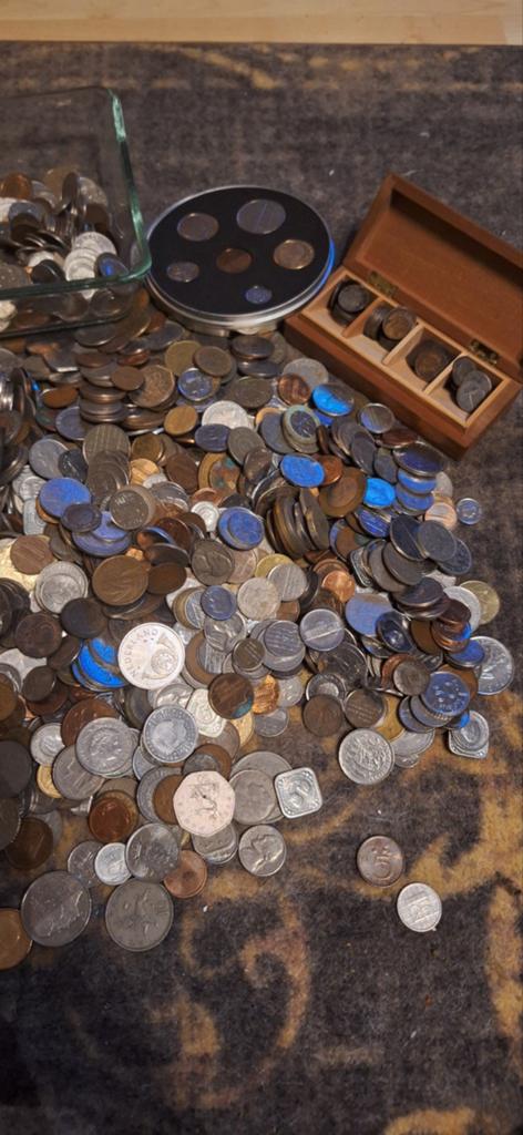Zeer grote munten collectie, Postzegels en Munten, Munten en Bankbiljetten | Verzamelingen, Ophalen of Verzenden, Nederland en Buitenland