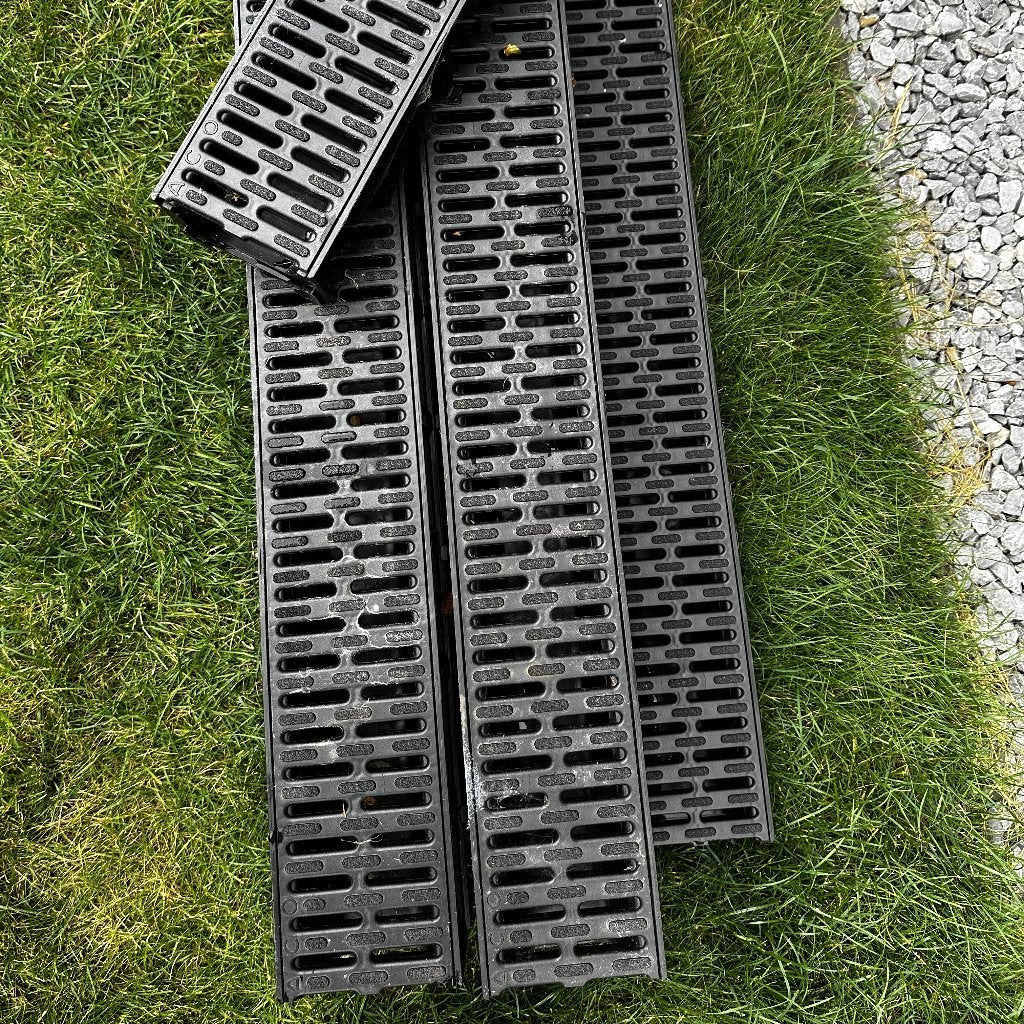 7x ACO Hexaline lijngoot – ongebruikt – 1 meter (20x5, B/H), Ophalen, 6 meter of meer, Zo goed als nieuw, 40 tot 60 mm