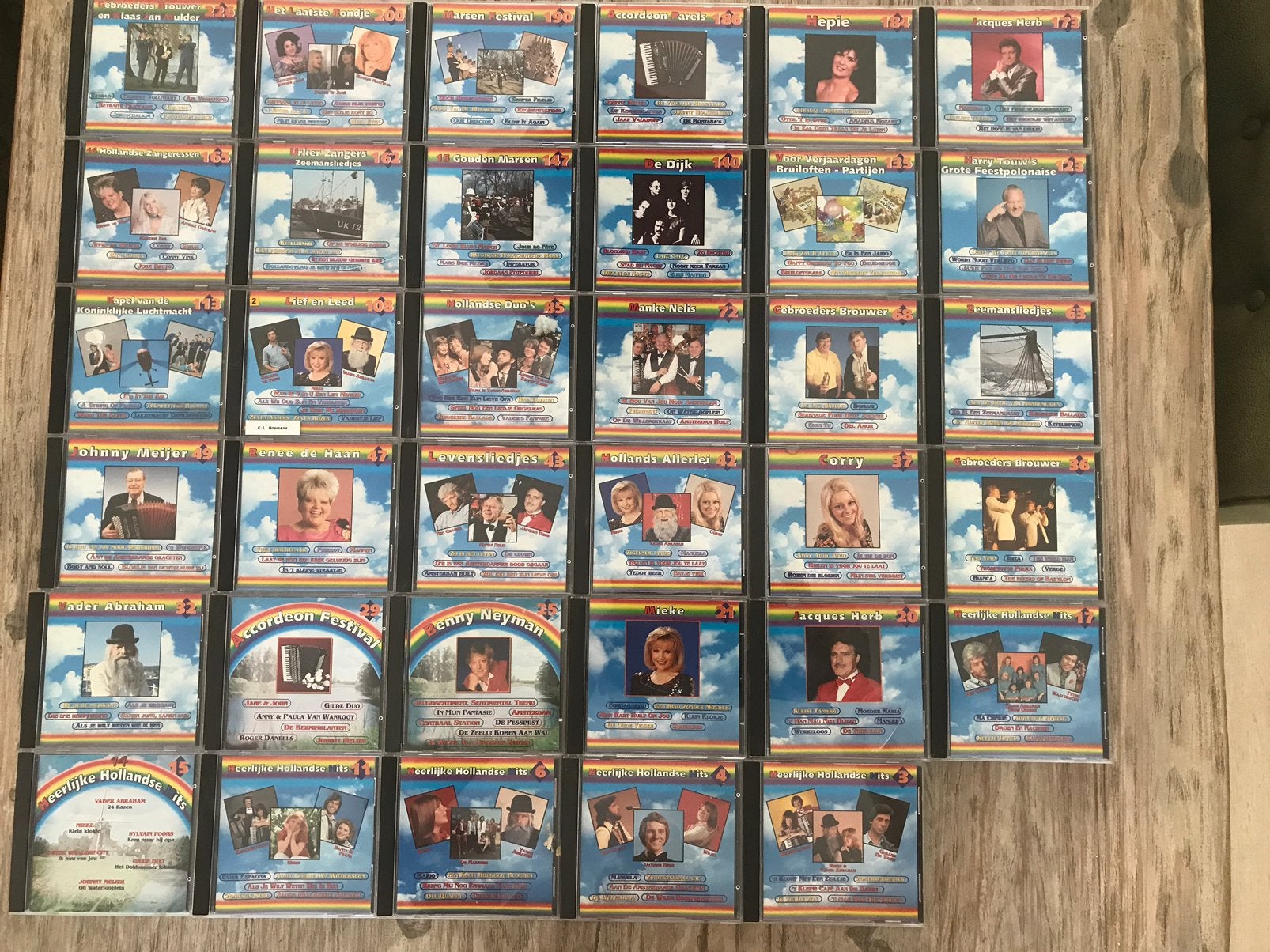 Grote collectie Heerlijke Hollandse Hits CD's / Regenboog, Cd's en Dvd's, Cd's | Nederlandstalig, Ophalen of Verzenden, Gebruikt