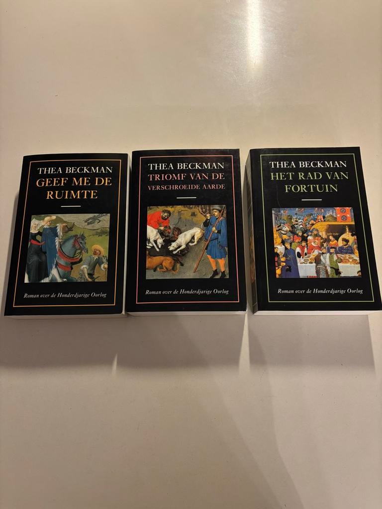 Thea Beckman - Trilogie over de Honderdjarige Oorlog, Boeken, Ophalen of Verzenden, Zo goed als nieuw, Fictie
