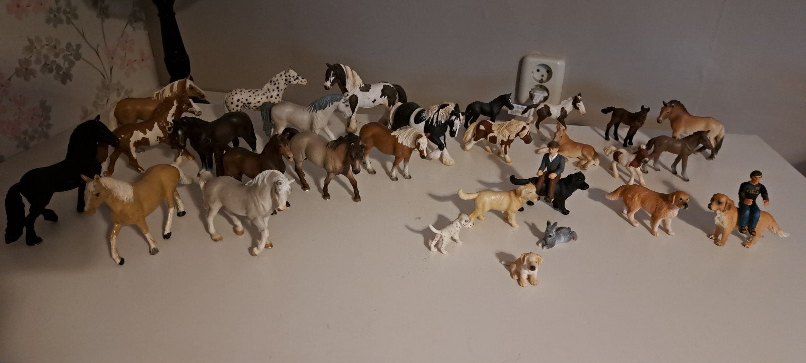 Grote collectie Schleich paarden, honden en figuren, Ophalen of Verzenden, Gebruikt, Jongen of Meisje