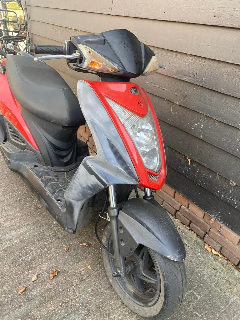Rode scooter - Ideaal voor stadsverkeer, Fietsen en Brommers, Ophalen, Gebruikt, Maximaal 45 km/u, Benzine