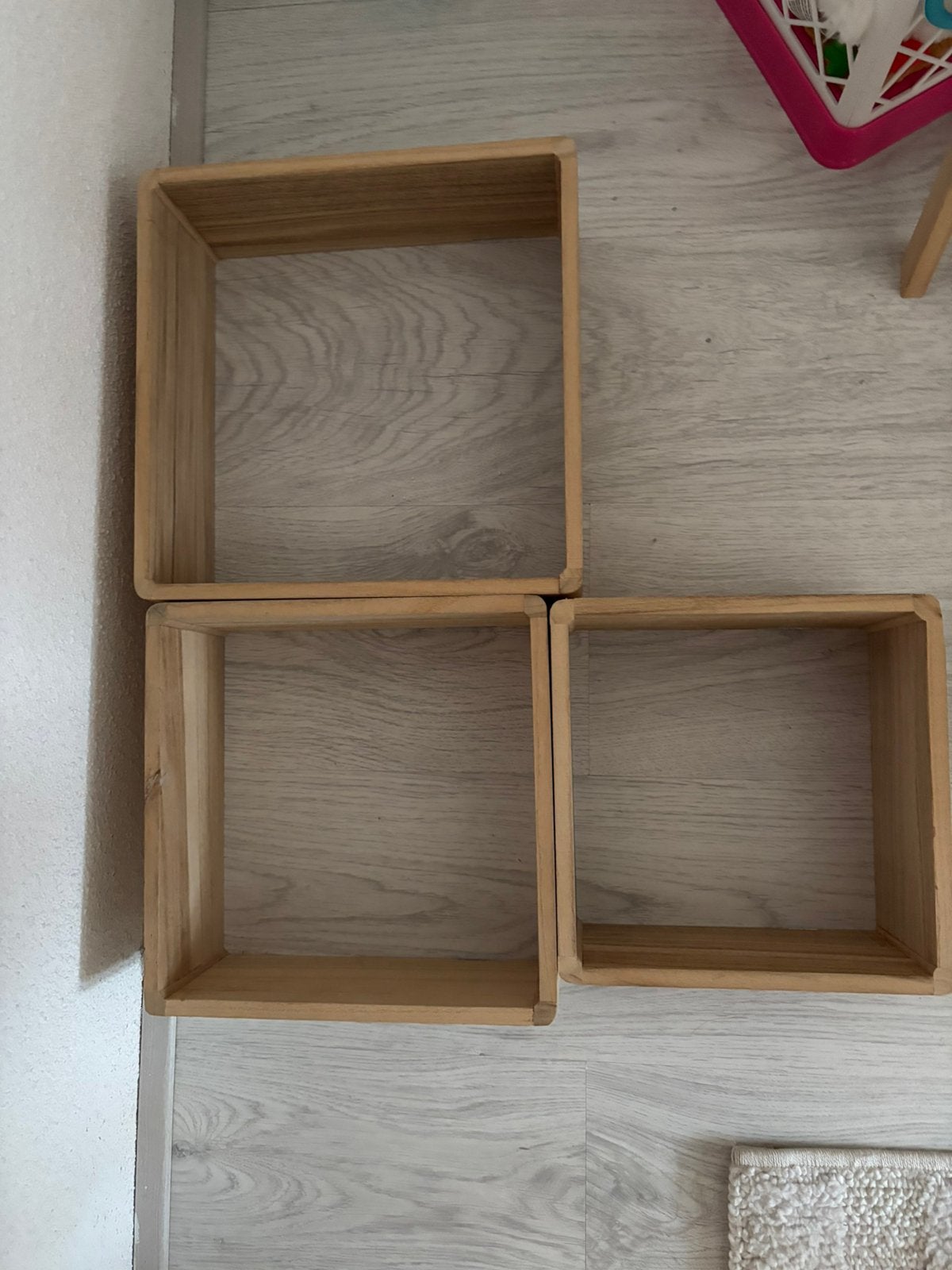 Houten kubus, Ophalen, Zo goed als nieuw