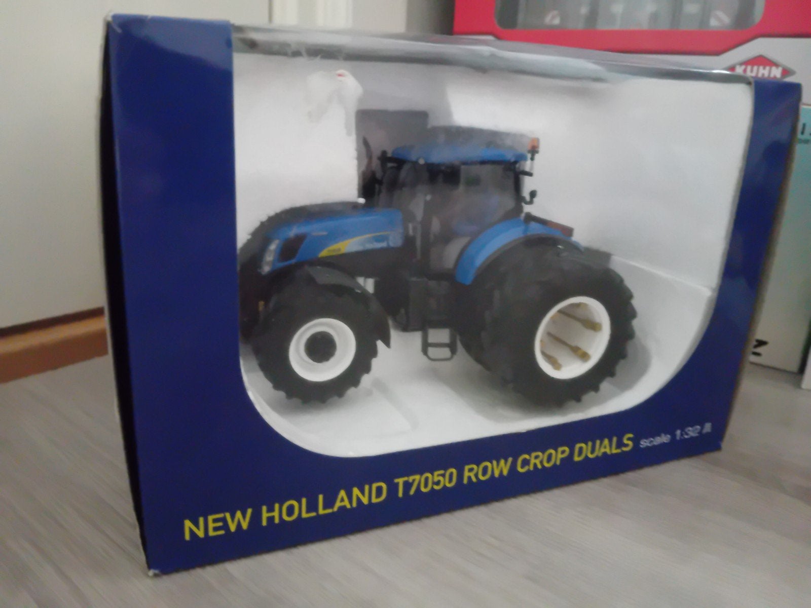 new holland t7050 dubbellucht Ros 1:32, Hobby en Vrije tijd, Modelauto's | 1:32, Ophalen of Verzenden, Gebruikt, Tractor of Landbouw