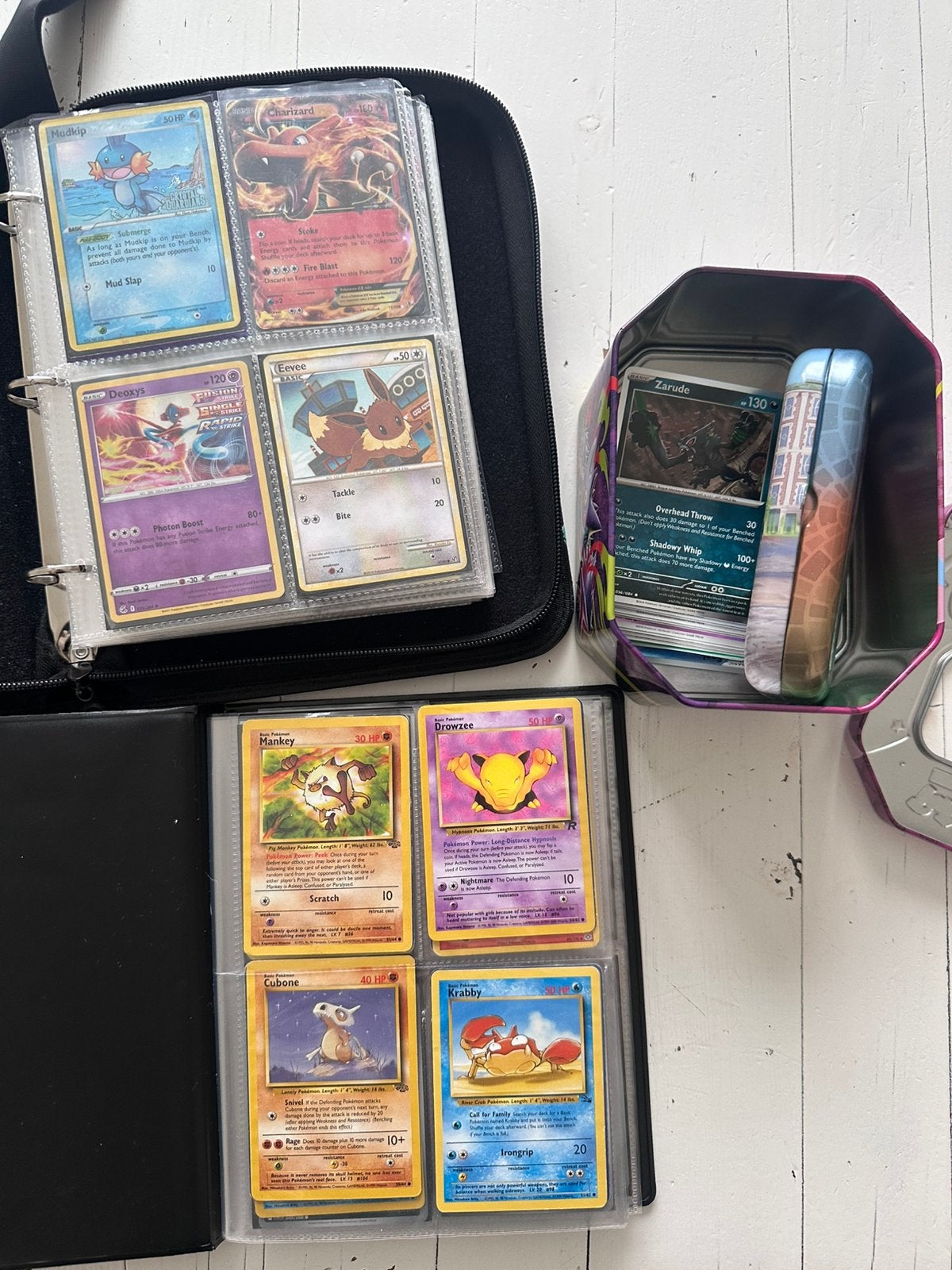 Mappen vol pokemon kaarten / hitjes, Hobby en Vrije tijd, Ophalen, Zo goed als nieuw, Meerdere kaarten, Foil
